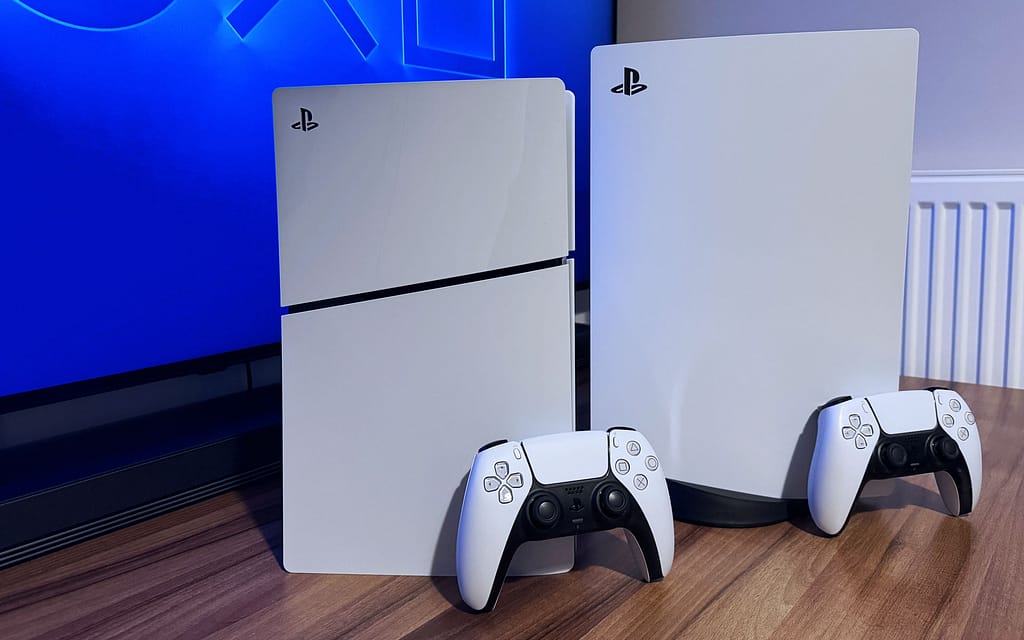 PlayStation 5 Slim images show how much smaller it is compared to standard  PS5